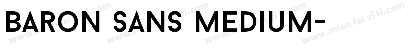 Baron Sans Medium字体转换